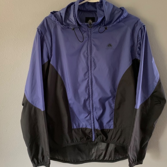 Nike ACG Oregon Series-Y2K-Blue and Black Shell Outer Layer Women’s Windbreaker - Picture 6 of 13